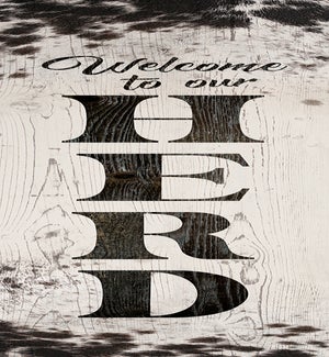 Welcome To Our Herd Whitewash Leaner